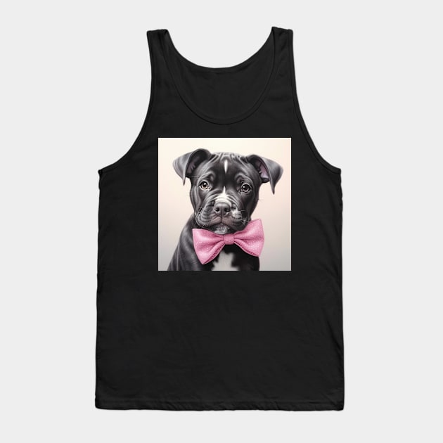 Cute Staffy Tank Top by Enchanted Reverie